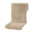 thumbnail image 3 of Dual Function Seat & Back Chair Cushion Soft Fluffy Long Pile Polyester Washable Warm Home Office Desk Chair Blanket Cover, 3 of 6