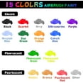 thumbnail image 3 of Airbrush Paint, 15 Colors with 1 Thinner Airbrush Paint Set, Water-Based Air Brush Painting 0.67 oz, Brilliant Colors Acrylic Airbrush Paint for Nails, Aetists, DIY, Hobbyist, Beginners, 20ml/Bottle, 3 of 5