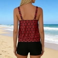 thumbnail image 4 of Womens Tankini Sets Two Piece Swimsuits Loose Tank Top with Shorts Summer Beach Bathing Suit, 4 of 6