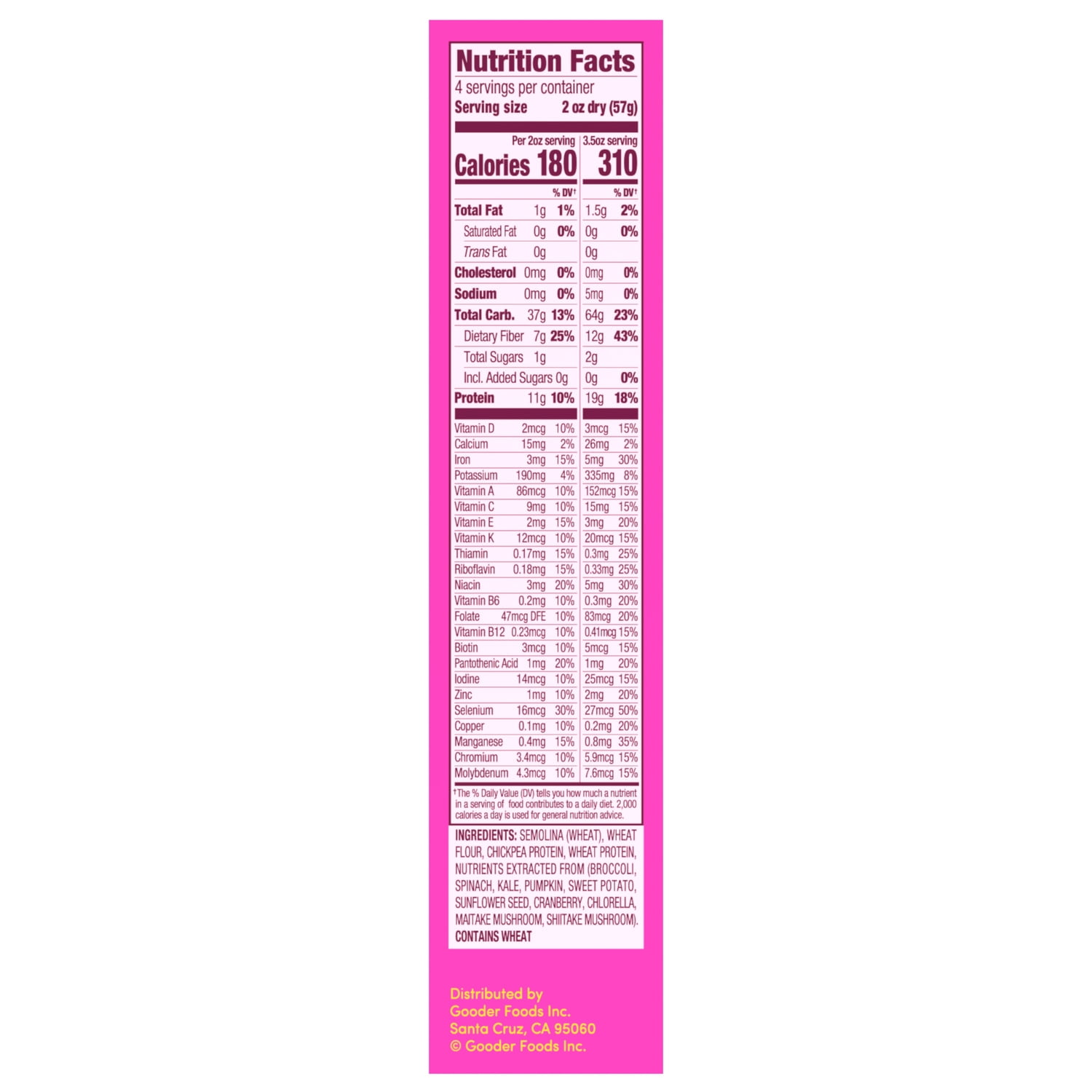 (3 pack) Goodles Protein-Packed Loopdy-Loos Cavatappi Dry Pasta 8 oz