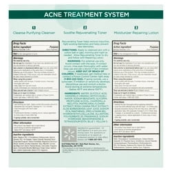 Equate Beauty Acne Treatment Regimen Set with Benzoyl Peroxide, 4 Piece Set