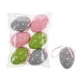 thumbnail image 2 of 2.76in 6PCS Easter Egg Set DIY Easter Eggs Plastic Paintable Polka Dot Egg for Kids Craft Tabletop Basket Filler Spring Party Decoration, 2 of 6
