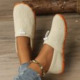 thumbnail image 2 of EKVAHL Women's Orthopedic Barefoot Sneakers, Slip‑On Wide Width Walking Shoes, Flexible Beach Home Casual Tennis Shoes Beige, 2 of 4
