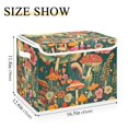 thumbnail image 5 of Yayeee Collapsible Cube Storage Bin with Lid Fabric Closet Decorative Basket with Handles, Floral Mushroom, 5 of 7