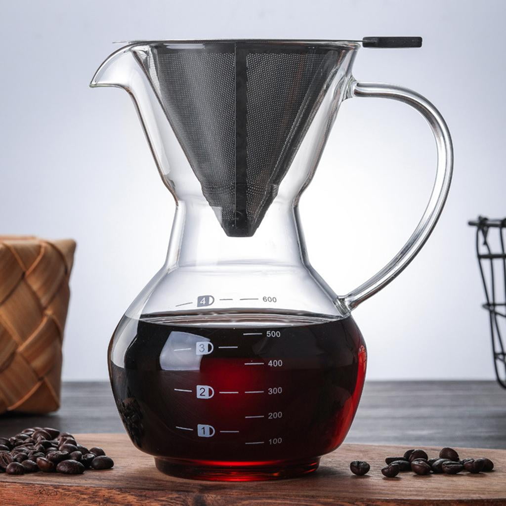 Axioma Manual Coffee Brewer for Home Use - Easy-to-Use Coffee Maker for Kitchen Counter 600ml