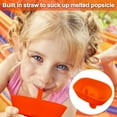 thumbnail image 4 of 5 PCS Drip Free Popsicle Holder for Kids, Reusable Silica gel Popcical Holder, Silicone burr-free safety Mess Free Frozen Treats Holder with Straw Popsicle Holder for Kids (5 colors), 4 of 7