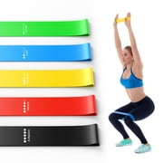 HOYOTIK Fitness Resistance Bands for Women and Men, Exercise Loop bands and Workout Bands and Home Workout with Instruction Guide and Carry Bag, Set of 5