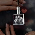 thumbnail image 5 of 3D Crystal Photo Keychain with Light, Square Innovation Crystal Picture Keychain Customized Personalized Couples Pet Gifts with Your Photo for Mom, Dad, Men, Women, Christmas (Large), 5 of 5