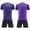 Purple, variant on Boys Soccer Uniform Outfits 2-Piece Quick-Dry T-Shirt&Shorts Performance Football Athletic Set Red Size 9