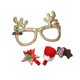 thumbnail image 2 of Ganfancp Christmas Holiday Cute Hairpin Glasses Set Girls Kids Hairpin Eyeglasses Frames Set School Party Costume Accessories For School Party Ofertas Del Día Liquidación 1*Montura de Gafas, 3*Horqui, 2 of 6