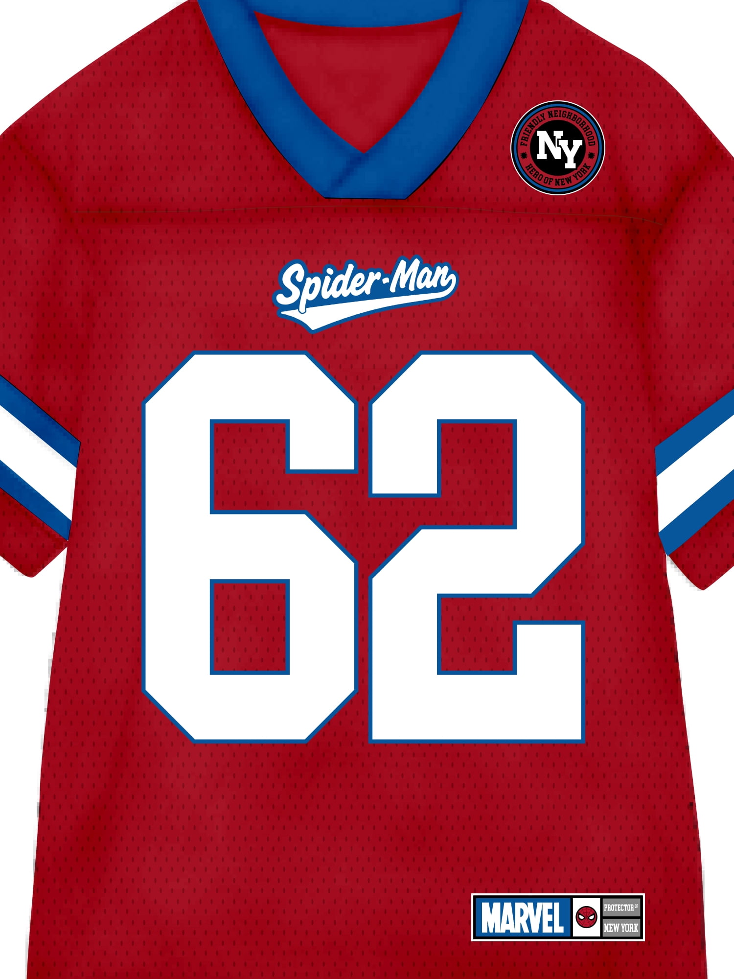 Marvel Spider-Man Boys’ Elevated Graphic Jersey, Sizes 4–18