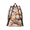 thumbnail image 3 of Xecao Colorful Seashells for Canvas College Laptop Backpack, Durable Rucksack Travel Notebook Bag School Backpack Book Bag for Men Women, 3 of 8
