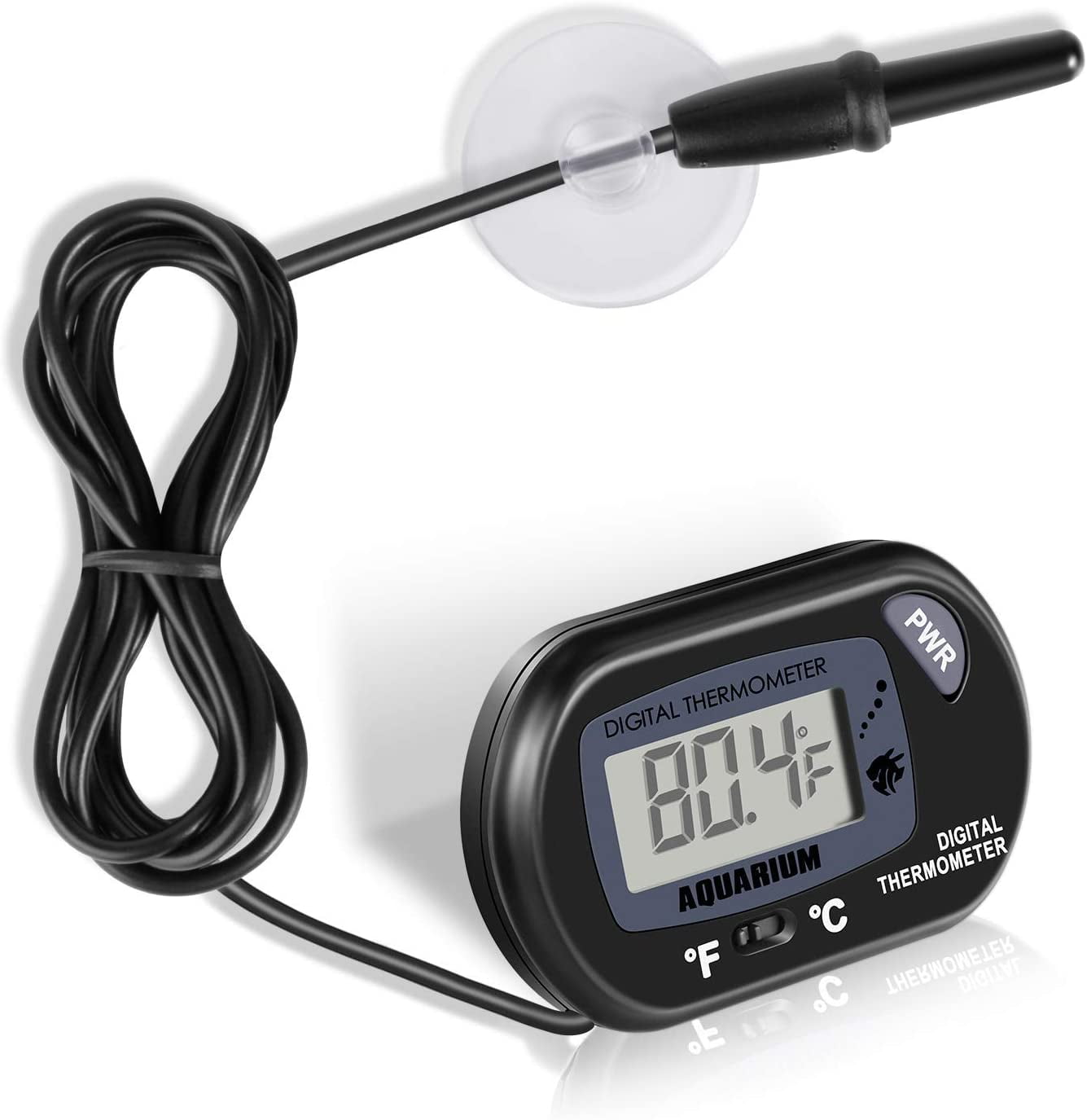 NEPTONION Aquarium Thermometer LCD Digital Aquarium Thermometer with