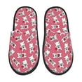 thumbnail image 2 of KLL French Bulldog Slippers for Women Men House Slip on Indoor Outdoor Bedroom Furry Fleece Lined Ladies Comfy Anti-Skid Rubber Hard Sole-Large, 2 of 8