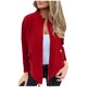 thumbnail image 2 of Blusa de poliéster para mujer, de manga larga, informal, sin capucha, con cremallera, deportiva, de color liso, 2 of 3