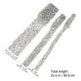 thumbnail image 4 of 3 Rolls Trimming Ribbon Wedding Diamond Sparkle Rhinestone DIY Diamond Mesh, 4 of 7