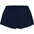 thumbnail image 3 of MIUOWANP Women's Elastic Waist Shorts Solid Color Casual Shorts ComfortableRuffled Leg Shorts Size L(8)Navy, 3 of 5