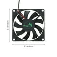 thumbnail image 2 of USB Ecological Rainforest Landscape Tank Exhaust Fan Adjustable Timing Exhaust Fan Black (Can Connected Timer), 2 of 5