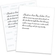Multi-Purpose UNAUTHORIZED COPY 8-1/2 x 11 Security Paper for Laser or Ink Jet Printers Pack of 50 Sheets Blue
