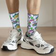 thumbnail image 6 of Lsque Space Monster Printed Men's Crew Socks, Soft Durable Breathable Moisture-Wicking with Odor Control Cotton socks, 6 of 6