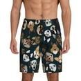thumbnail image 2 of Rocae Dogs for Men's Soft Sleep Pajama Shorts, Waistband and Pockets, 2 of 9