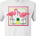 thumbnail image 4 of Inktastic Flamingos And Pineapple T-Shirt, 4 of 5