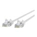 Belkin 25ft CAT6 Ethernet Patch Cable Snagless RJ45 M/M White - patch cable - 25 ft - white -