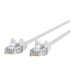 Belkin 3ft CAT6 Ethernet Patch Cable Snagless RJ45 M/M White - patch cable - 3 ft - white -