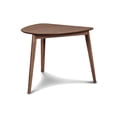 thumbnail image 4 of Pemberly Row Modern Corner Table and 2 Wood Back Chairs in Brown, 4 of 14