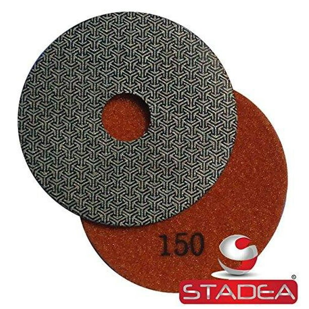 Stadea PPE115K Electroplated Diamond Polishing Pads 4" Wet Dry Diamond