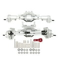thumbnail image 1 of Piezas de mejora del eje delantero y trasero aptas para SCX10 II 90046 90047 1/10 Axial RC Car ModelSilver, 1 of 10