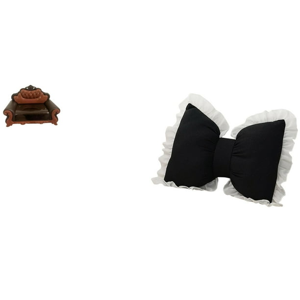 Sillón Miniatura Con Cojín De Lazo, Decoración Moderna Para El Hogar, Cómodo Accesorio De Noche Y Oficina Para Regalo De Micropaisaje.