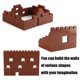 thumbnail image 5 of Bloques de construcción Feleph, 360 piezas, ladrillos perfilados de mampostería, 1 x 2, 5 of 5