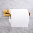 thumbnail image 4 of Soporte de papel adhesivo de acero inoxidable, soporte blanco y negro de Oro pulido, cocina, baño, papel higiénico, rollo de toalla, estante para colgar pañuelos, 4 of 5