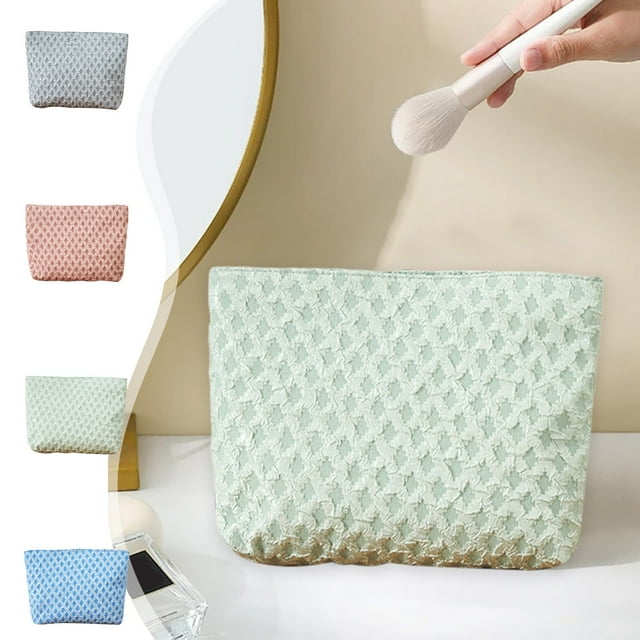 Waterproof Travel Toiletry Bag - Polyester Cosmetic Storage Organizer with Zipper, Blue, 12 X 8 Inches,Chic,YISHFHP,Blue