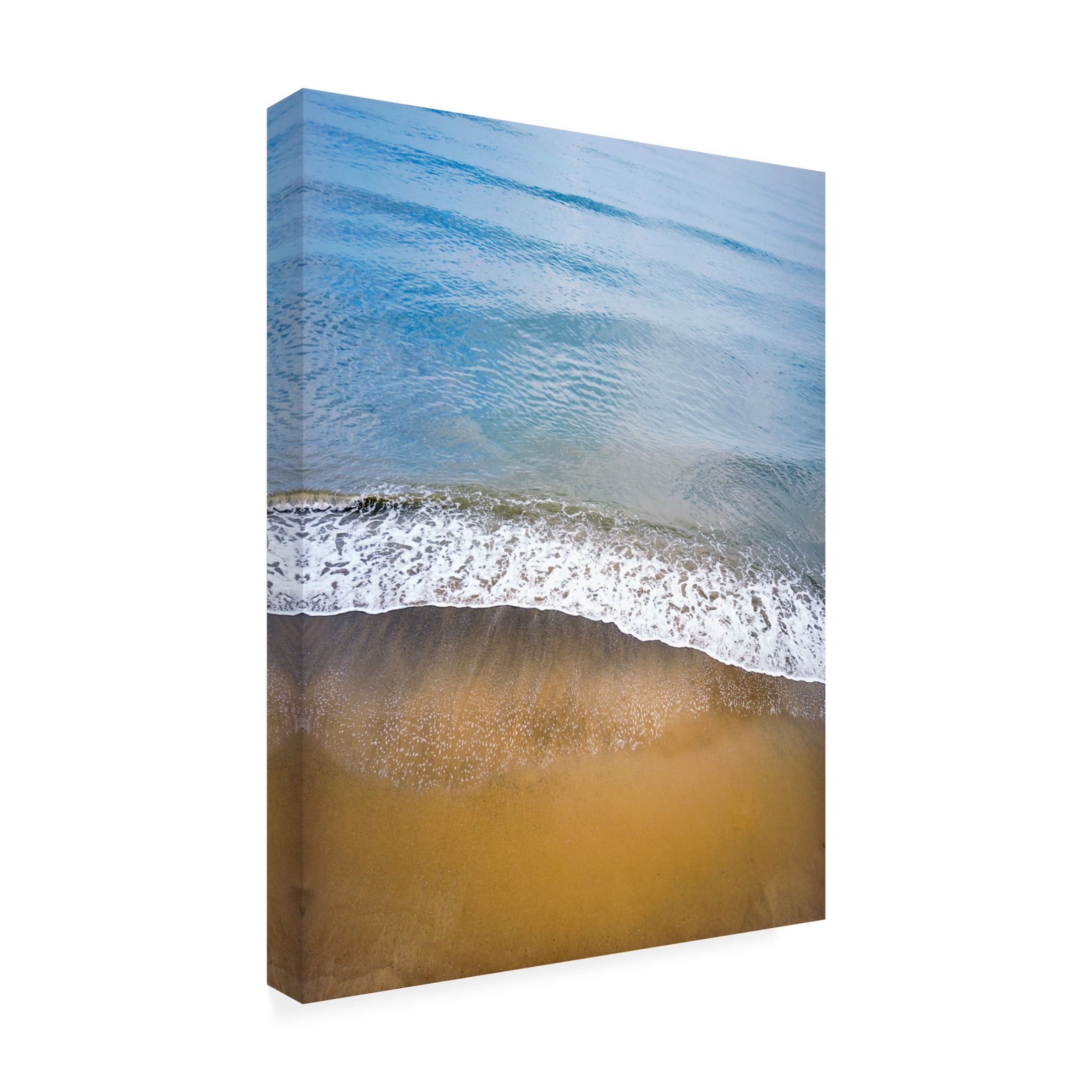 Canvas Wall Art - Tom Quartermaine 'Ocean View from Above' Wall Art for Living Room, Bedroom, or Office Décor by Trademark Fine Art - 24 x 32 Inches