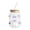 D-WLL-One Size, variant on Cute Glass Tumbler With Bamboo Lid And Straw Reusable Glass Straw Cup 450Ml Wavy Bow Decor Cup For Home C-One Size