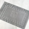 thumbnail image 6 of NAMZI Bath Mats [Not a Bathroom Rug] Cotton Banded Machine Washable Shower Bathroom Floor Towel Terry Towelling Tub Shower Bathroom Mat (Feet Grey), 6 of 6
