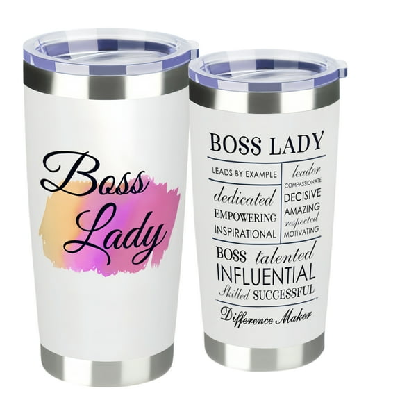 【Boss swig Tumbler】Boss Gifts for Women - Boss Lady Tumbler - Boss Day Gifts - Funny Gift for Female Boss Christmas or Birthday Gift - Inspirational Gift for Women - Female Boss Appreciation Gifts