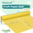 thumbnail image 2 of Rollo de papel kraft PH PERKHOMY 45 cm x 36,5 m amarillo limón, 2 of 6