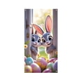 thumbnail image 2 of Yhmxh Easter Door Cover Decorations Bunny Eggs Welcome Door Banner Holiday Party Decor for Front Door Wall Indoor Outdoor 72x 35 Inch Spring Easter Hanging Decorations, 2 of 6