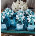 thumbnail image 5 of Personalized Ribbons Baby Bridal Shower Wedding Favors Custom Made Royal Blue 25 Bows with Name, 5 of 6