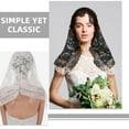 thumbnail image 3 of unbranded 2Ud Velo De Encaje Negro Con Bordado Floral Para Novia Y Eventos Decorativos, 3 of 6