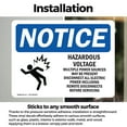 thumbnail image 2 of (2 Pack) Hazardous Voltage Multiple Power Sign, 2 of 6