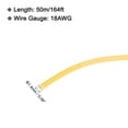thumbnail image 2 of Uxcell 22AWG Stranded Hookup Wire 50m/164ft Yellow Electrical UL1007 Spool Tinned Copper Wire for Internal Connecting Marine, 2 of 7