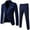 Navy, variant on Men's Suits Men’S Suit Slim 3 Piece Suit Business Wedding Party Jacket Vest & Pants Coat Khaki M