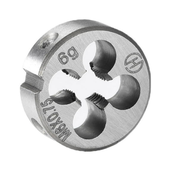Uxcell M6 x 0.75 Metric Left Hand Alloy Steel Machine Thread Round Threading Dies