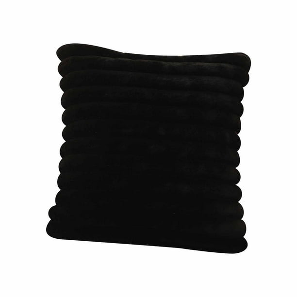 Funda de Almohada Lumbar de 45 X 45 Cm, Color Blanco Crema, de Doble Cara, Lujosa y Suave, Ideal para Sofá Cama o Sala de Estar.
