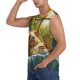 thumbnail image 3 of Fotbe Lazy Home Style Guinea Pig Men's Camiseta sin Mangas Estampada para Hombres, Playera Casual para Gimnasio, Entrenamiento, Playa-Small, 3 of 7