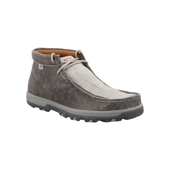 Men's Twisted X MXC0005 CellStretch Chukka Boot Grey/Light Grey Leather/Fabric 12 W